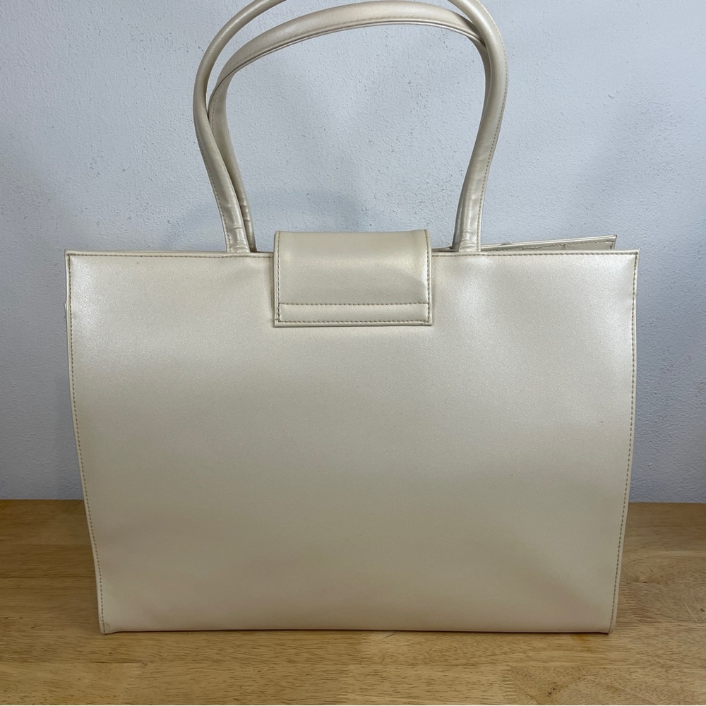 Escada Sunset Boulevard Cream Ivory Tote Handbag - Picture 2 of 16